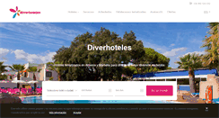 Desktop Screenshot of diverhoteles.com